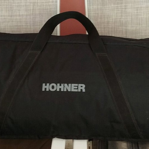 Hohner electronic piano bag used, black