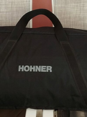 Hohner electronic piano bag used, black