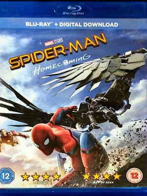 Blu-Ray Spiderman Homecoming μεταχειρισμένο με αγγλικούς υπότιτλους