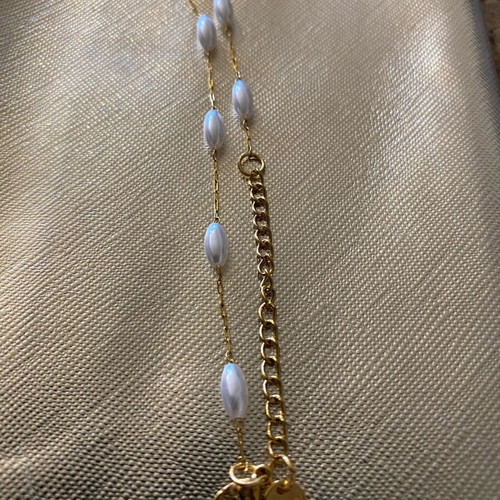 Steel hand chain new, white and gold colors