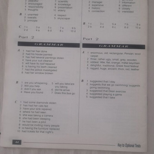 The Leaders Intermediate Level Optional Tests book like new
