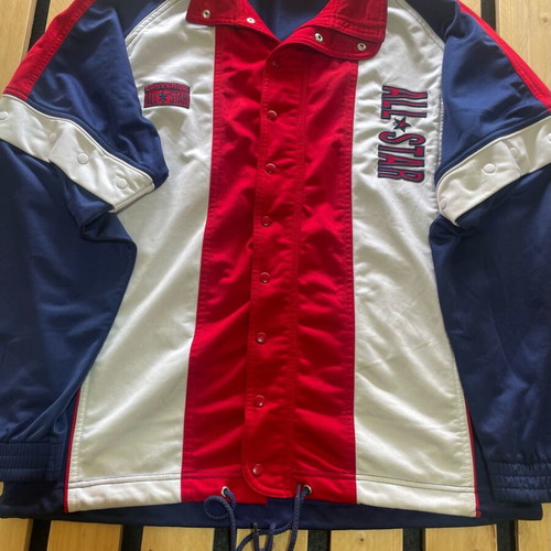 Vintage Converse All Star Basketball Jacket Large like new, navy red white