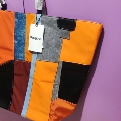Desigual Lovelace Besalu shoulder bag new, colorful orange patchwork
