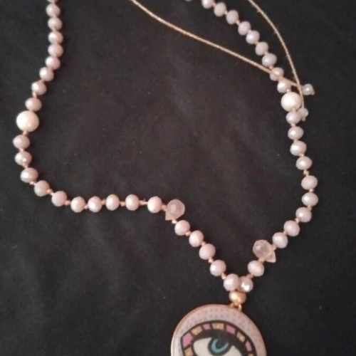 Handmade necklaces like new, set of 3, colorful