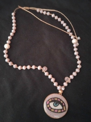 Handmade necklaces like new, set of 3, colorful