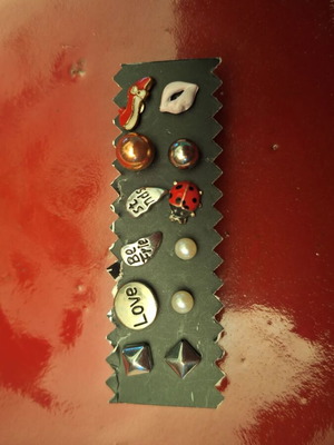 Various stud earrings new, set of 12 pieces