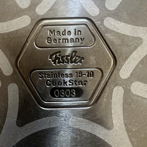Fisslee frying pan with Novogrill surface, stainless steel 18/10