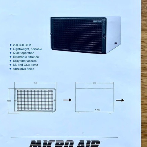 Metal Fab Micro Air air cleaner used, made in USA