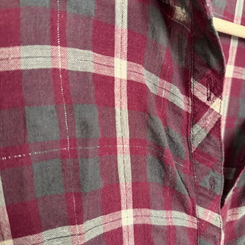 Checked shirt size M with back cords like new, multicolor