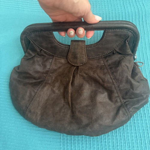 Vintage clutch bag like new, brown