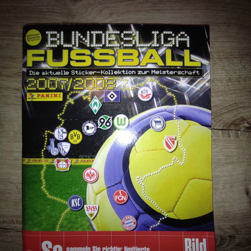 Panini album Bundesliga 2007-2008 used, completed