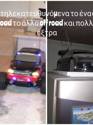Remote control cars 1/10 scale used, on road and off road