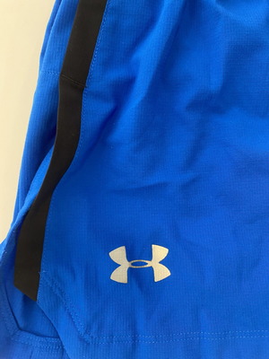 Under Armour running shorts like new, blue aqua color, size L