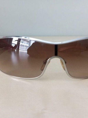 Prada SPR 56H Vintage Shield Mask Sunglasses like new, gold