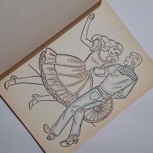 Barbie Vintage Golden Paint With Water Coloring Book new collectible from 80s
