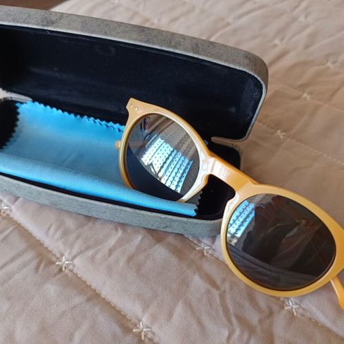 Red Raven Eyewear honey yellow sunglasses like new, polarised lenses