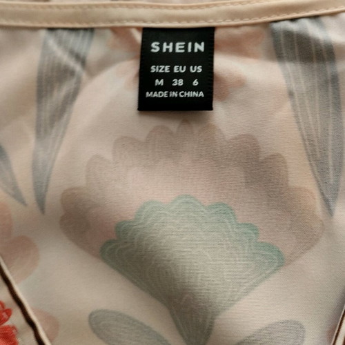 Shein summer floral midi dress like new, size M, multicolor orange