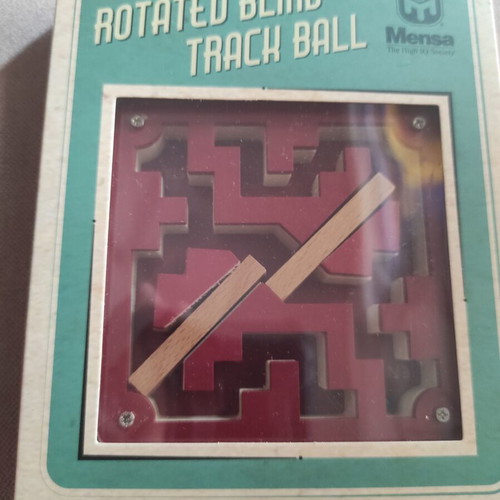 Mensa Blind Track Ball game like new in box