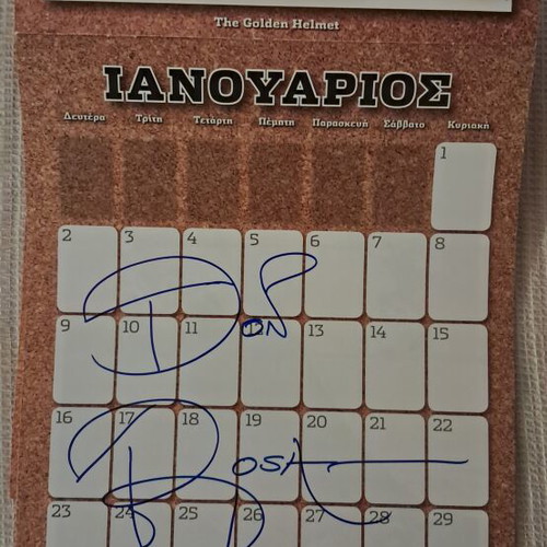 Disney calendars like new, set of three signed by Don Rosa