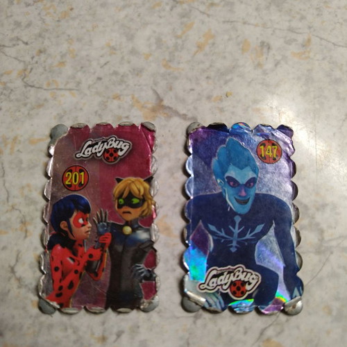 Ladybug magnetic caps set of 2 pieces