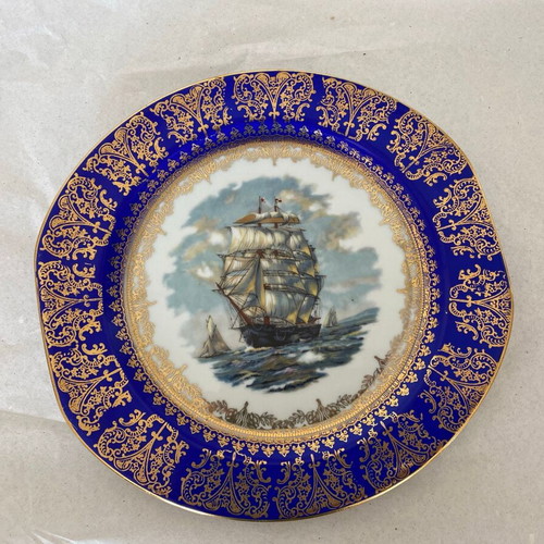 Decorative plate used, diameter 26cm