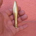 Brass finial used, with thick base