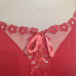 Vintage top red 1970s new, cotton