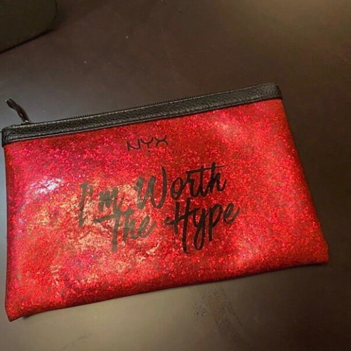 Nyx collectible toiletry bag new, with rhinestones