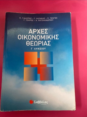 Principles of Economic Theory for 3rd Grade Lyceum like new, Savvalas