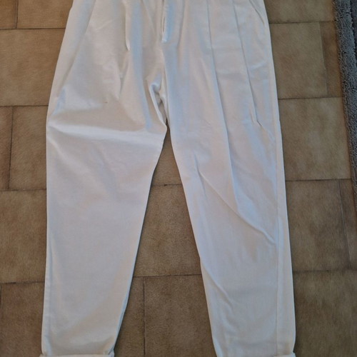 Dante Longus Pants white new, size M-L