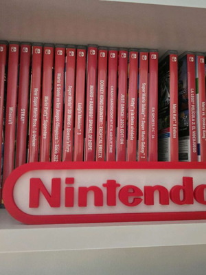 Nintendo logo 3D print like new, plastic PLA