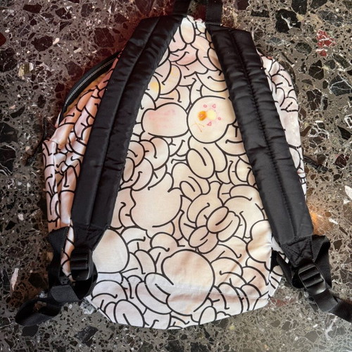 Eastpak backpack used white with patterns