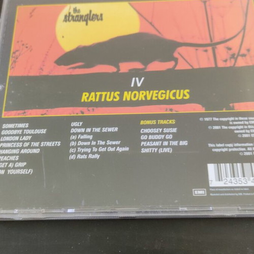 The Stranglers IV CD like new, rock