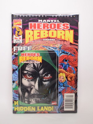 Marvel Heroes Reborn #10 comic book used with free postcards