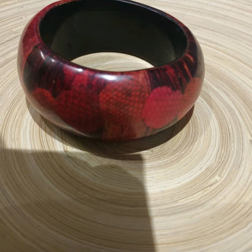 Vintage 90s φιδίσιο σχεδιο wide bracelet like new