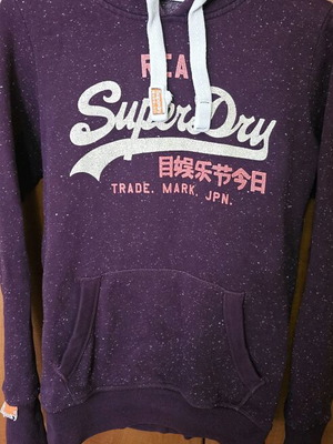 Superdry hoodie like new, size M, purple