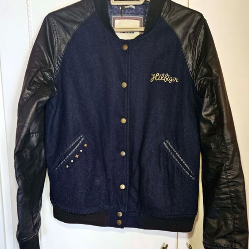 Tommy Hilfiger men's college style jacket used, size L