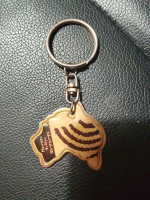 Australia Oceania Keychain like new with gold print