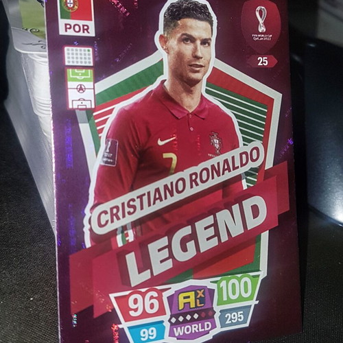 Cristiano Ronaldo Legend Qatar 2022 Panini World Cup card like new
