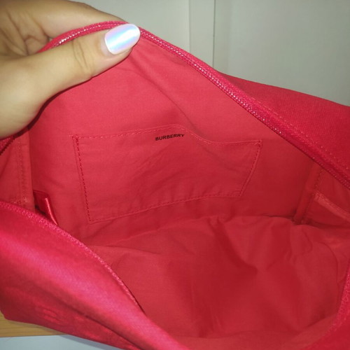 Burberry red cosmetic bag new
