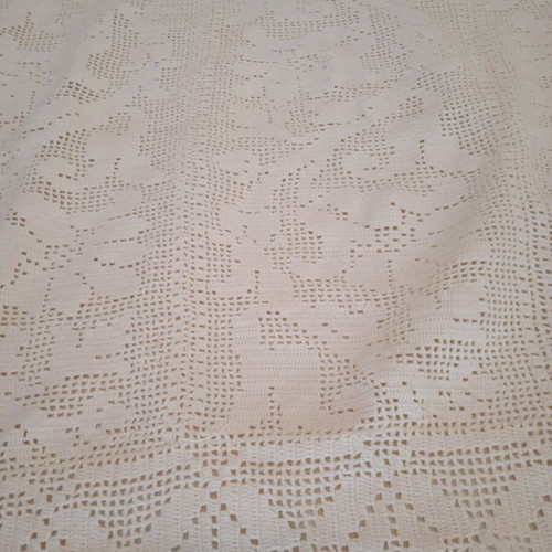 Handmade Cretan Lace Tablecloth 120x80 cm new