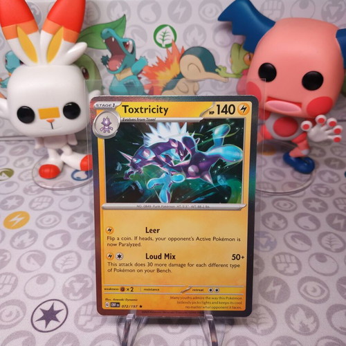 Pokemon Card Toxtricity OBF 072 like new, Obsidian Flames set