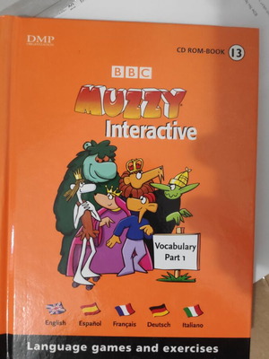 BBC Muzzy Interactive language learning books and DVD/CD-ROM like new