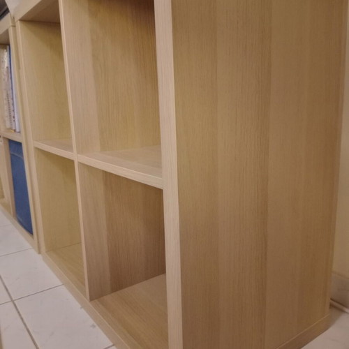 IKEA KALLAX shelf like new, wood/beige color