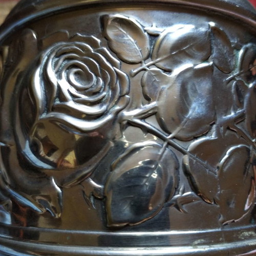 Brass vases used, set of two, Plata Gutenberg Lenk Austria