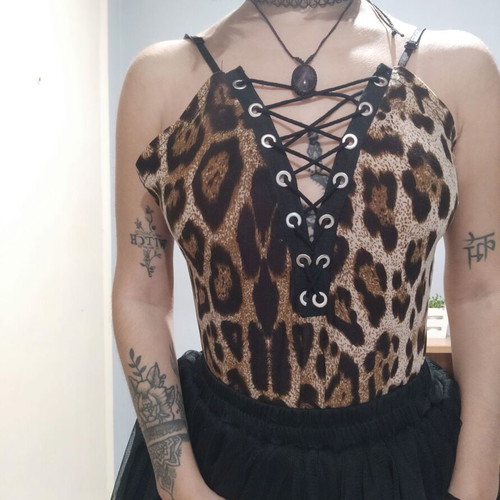 Leopard bodysuit like new