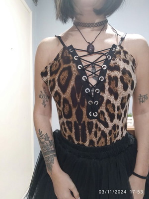 Leopard bodysuit like new