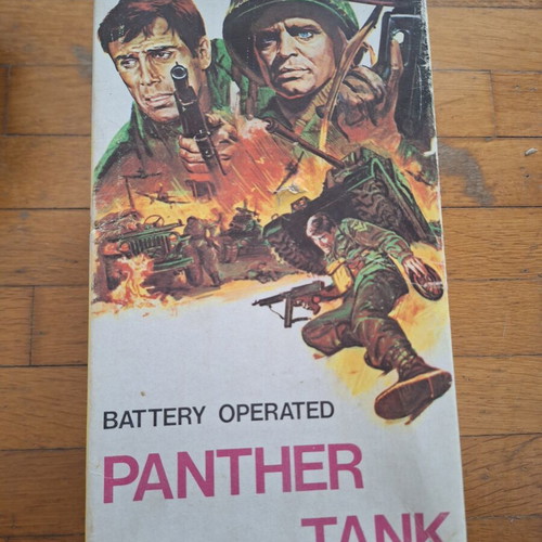 Panther Tank vintage battery-operated toy, like new, rare collectible