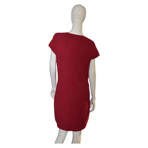 French Connection Red Ribbed Mini Dress used size 10