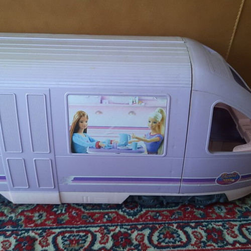 Mattel 2001 Barbie Travel Train playset used